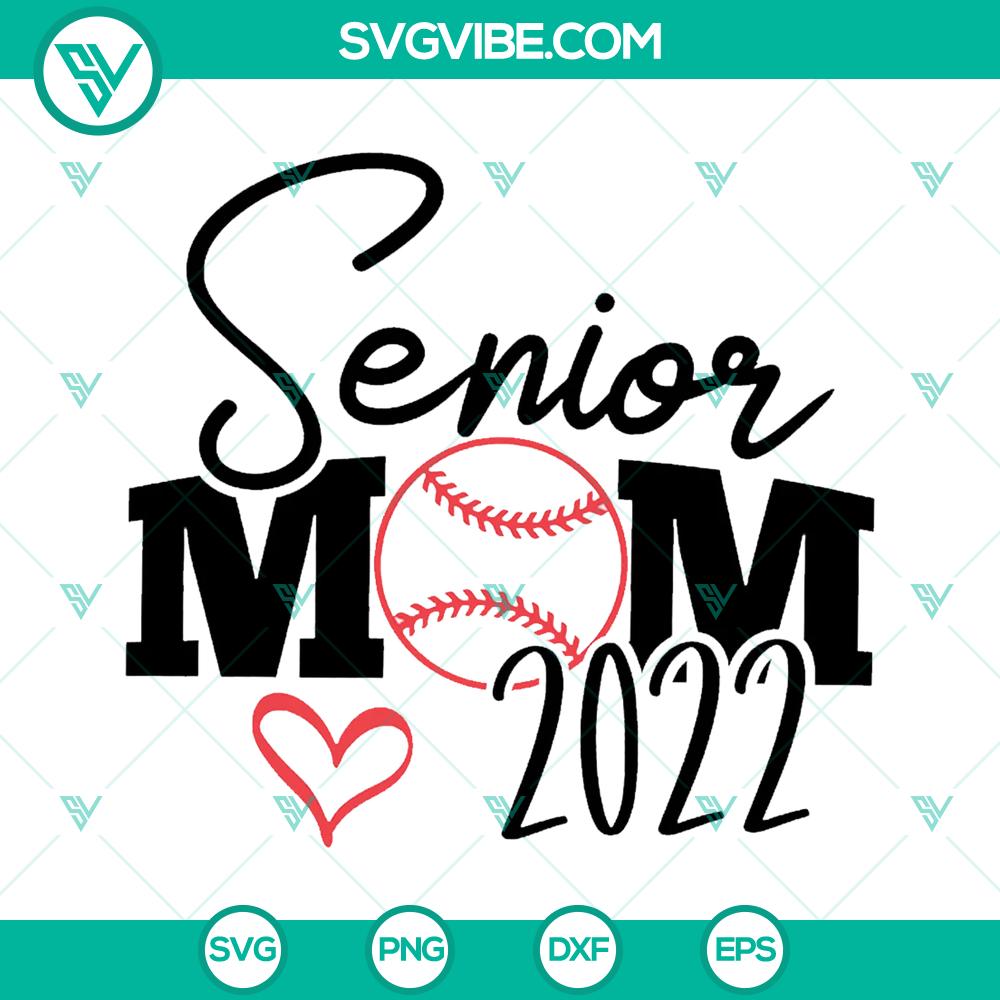 mockup-231592292.jpg Senior Mom Baseball & Softball 2022 SVG with instant download option for sports-themed crafting projects.