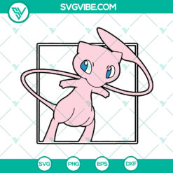 Pokemon Mew Katana SVG Cut Files for Cricut - Instant Download