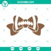 Football bow SVG with girl cut files and sister design for instant download. Great for crafting projects.