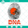 Cleveland Browns DNA Fingerprint Svg showcasing NFL team's unique sports design for fans.