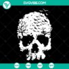Halloween skull SVG design for instant download, featuring "Into The Forest" theme. Ideal for spooky digital projects.