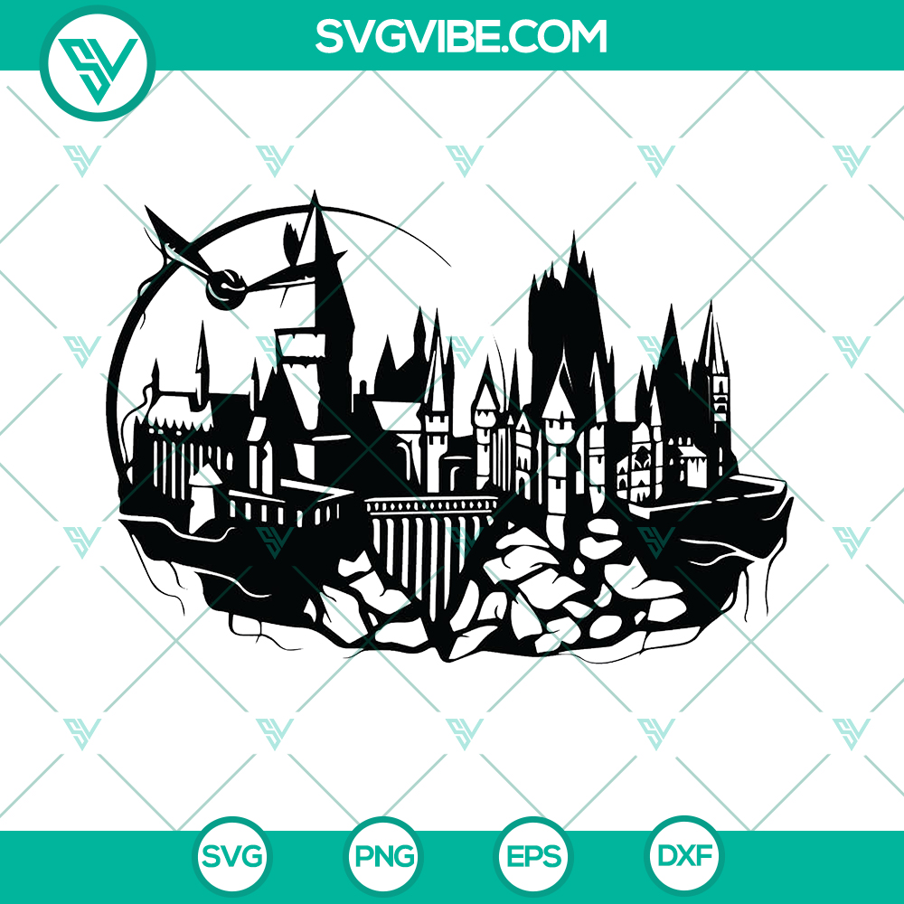 mockup-253889180.jpg Harry Potter Castle Hogwarts Cut Files - SVG, PNG, DXF, EPS for Instant Download. Ideal for crafts, DIY projects, fans.