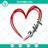 Hand-drawn Bulldog Heart SVG mascot cut file, perfect for high school pride designs. SEO-optimized.