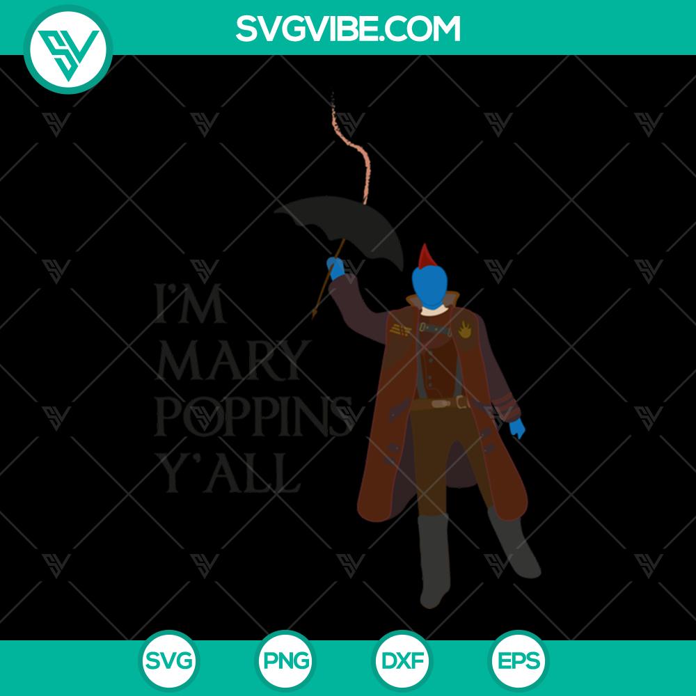 mockup-259543100.jpg Spider Man SVG design with "I'M Mary Poppins Y'All" quote, instant download for crafting projects, digital design.