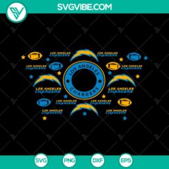 Los Angeles Chargers Starbucks Wrap Svg - Sport Football Cup Design