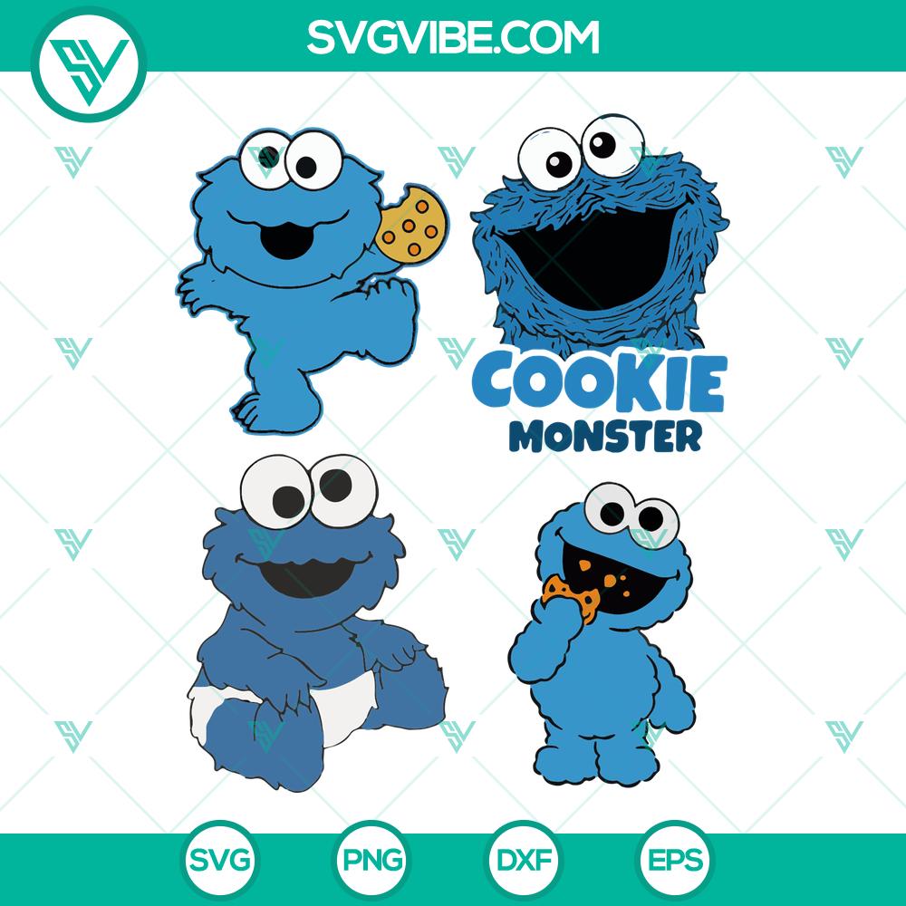 mockup-263562063.jpg Baby Cookie Monster SVG Cut Files ideal for Silhouette and Cricut machines. Instant Download for crafting projects. Great for kids!