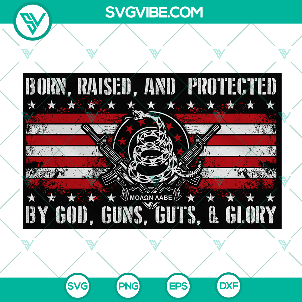 mockup-2662503.jpg Born Raised and Protected SVG design for Veterans Day gift idea, suitable for everyone.
