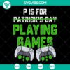 Wireless controller PS5 St. Patrick's Day SVG cut files, perfect for gaming enthusiasts. Instant download.