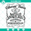 "Liberal Tears Trump Supporter SVG Bundle featuring Melted Snowflakes AI Files for high-quality designs"