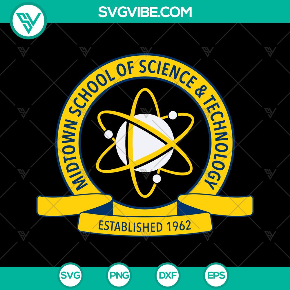 mockup-277272329.jpg Spider-Man Midtown High SVG logo design, ideal for instant download. Iconic superhero graphic.