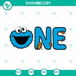 Cookie Monster 1st Birthday Shirt SVG - Cut Files for Silhouette &amp; Cricut