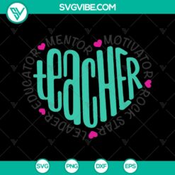 School SVG Teacher Cut File Inspirational Quote for Cricut - Instant Download