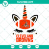 Cleveland Browns unicorn & sport NFL SVG featuring Super Bowl football team design for download.
