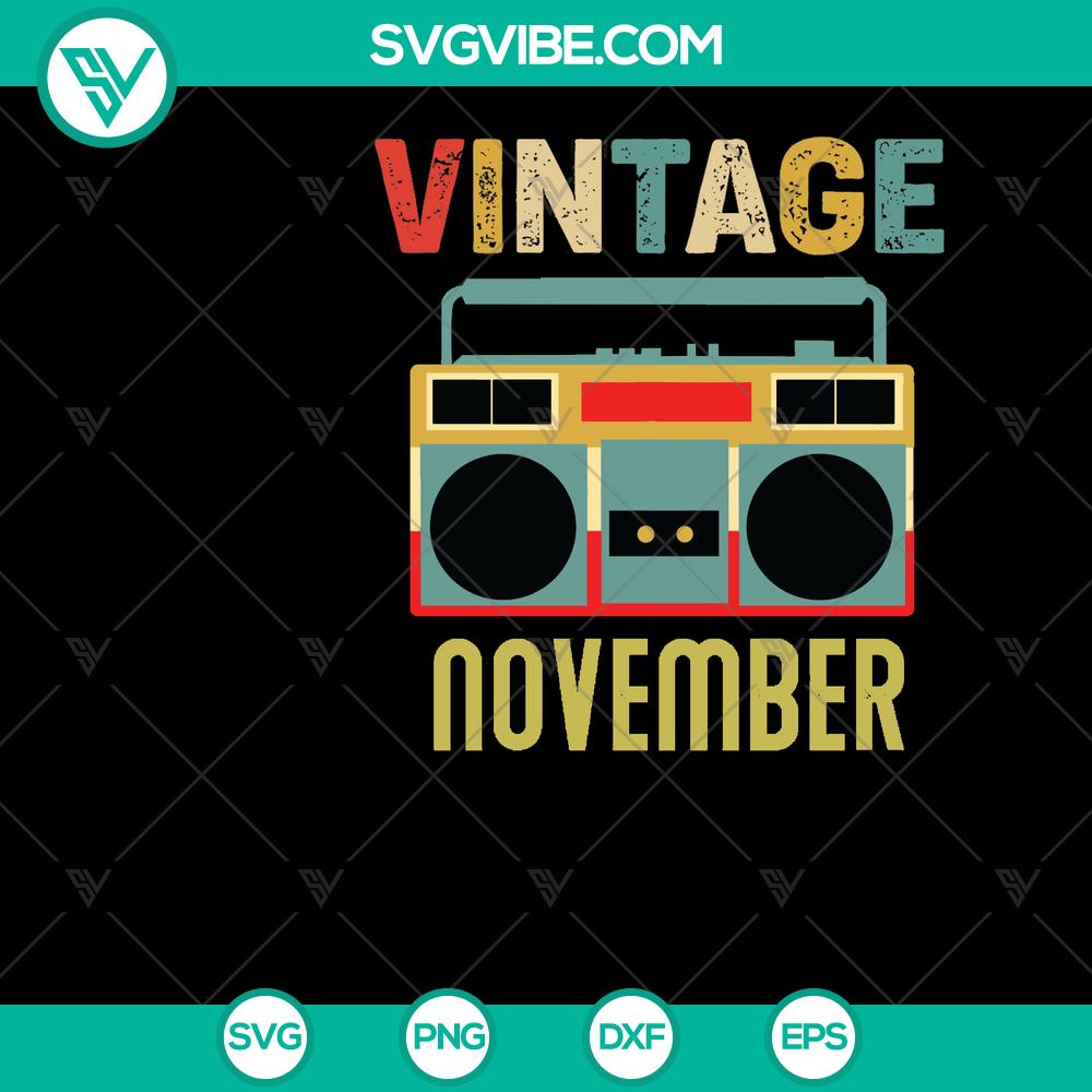 Vintage November Radio Lover Retro Radio SVG – Birthday Gift for Girl Vintage November Radio Lover Retro Radio SVG - ideal birthday gift for a girl who loves radios. Easy to personalize and use for crafting projects.