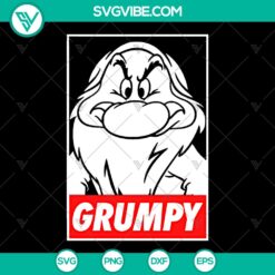 Grumpy Disney Trending SVG - Snow White Dwarf Movie - Instant Download