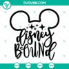 Disney Bound family shirt design SVG and DXF for Cricut, featuring Magic Kingdom, EPCOT, and Park Hopper theme. Instant download.