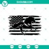 Distressed American flag with running horse design for Cricut, featuring USA flag and Labor Day theme.