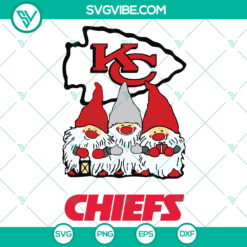 Kansas City Chiefs Triples Gnomes Sport SVG - NFL Football Shirt &amp; Logo