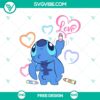 Stitch Love and Hearts SVG Cut File for free - romantic design with hearts and stitching details. Great for crafting projects.