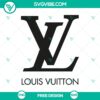 Louis Vuitton logo SVG cut file perfect for designer brand projects. Download for free, high-quality design.