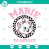 Disney Marie from The Aristocats design in SVG DXF EPS PNG files, established in 1970, perfect for crafting projects.
