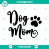 Dog Mom Ver2 SVG Cut File for pet lovers, featuring cute design for free download. Ideal for DIY crafts and personalizing pet-themed projects.