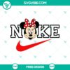 Minnie Mouse inspired Nike logo SVG cut file, perfect for Disney and sports fans. Free download.