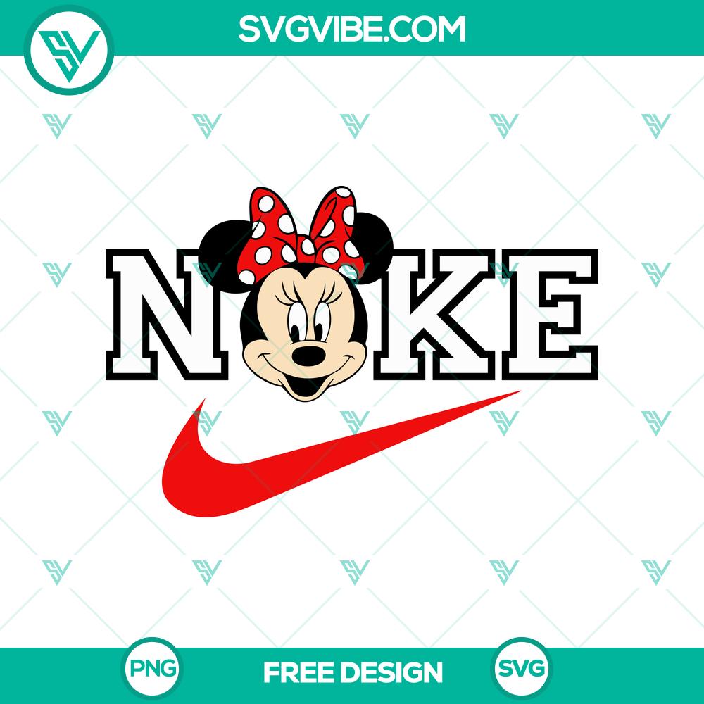 Minnie Nike Logo SVG Cut File – Free Fun Disney-Sports Design Minnie Mouse inspired Nike logo SVG cut file, perfect for Disney and sports fans. Free download.