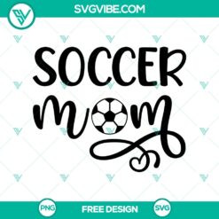 Soccer mom SVG cut file featuring a free Proud Sports Mom design, perfect for crafting. Ideal for sports-themed projects.