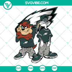 Looney Tunes Hip Hop Philadelphia Eagles SVG | NFL Football Fans Gift