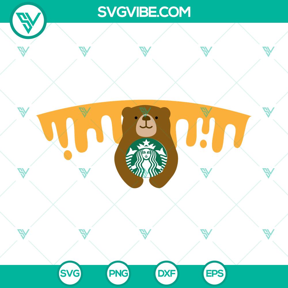 mockup-322688926.jpg Bear Starbucks Cold Cup DIY SVG for Cricut, 24 oz Venti size. Instant Download for E-Cutters. Craft your own unique tumbler design.