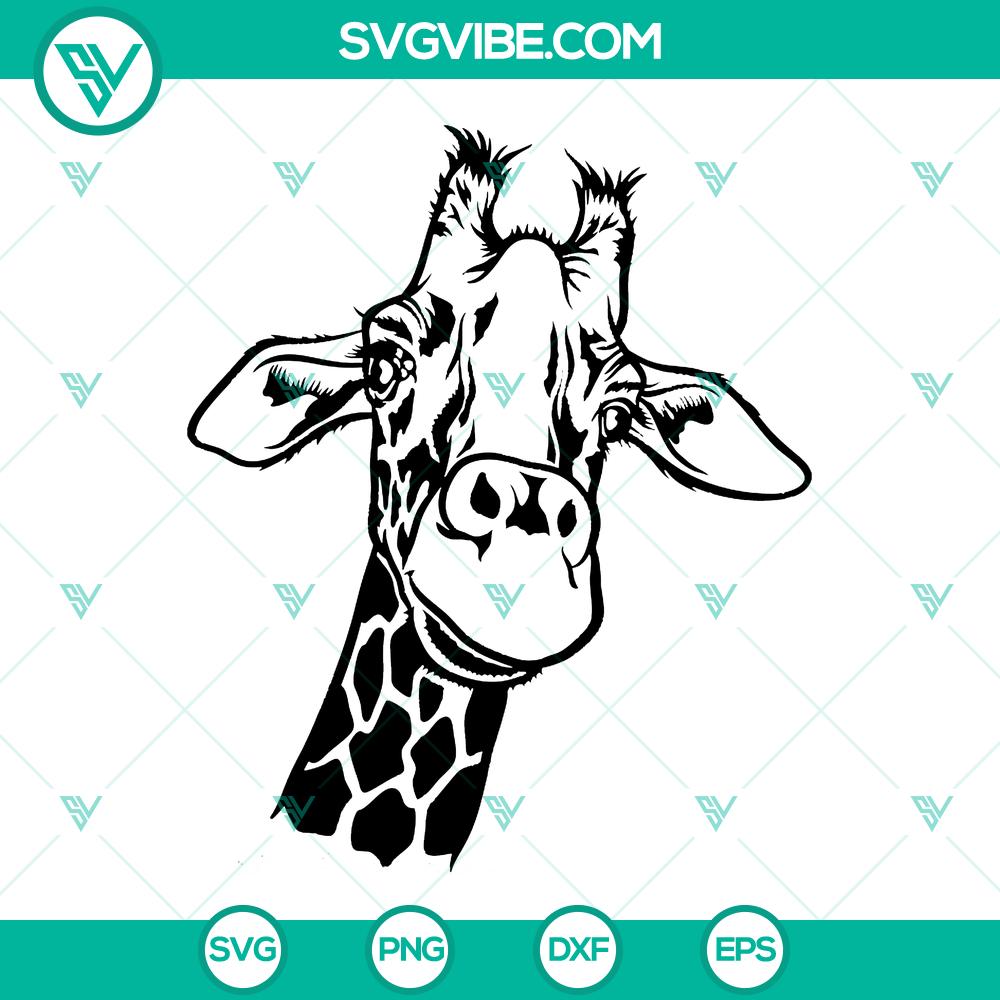 mockup-326013809.jpg Giraffe head SVG and PNG files for crafting, animal clipart and cutfile, instant download. Great for DIY projects.