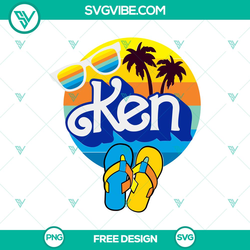 Barbie Ken Island Vibes SVG Cut File – Free Fun Couple Design Barbie Ken Island Vibes SVG Cut File for free download, featuring a fun couple design fit for summer projects.