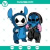 Stitch & Jack Skellington Best Friends SVG featuring characters from Nightmare Before Christmas, Instant Download.