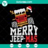 Christmas Jeep and Tree SVG design set with Xmas Day and Winter theme for festive crafts and decorations.