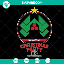 Nakatomi Corporation Christmas Party SVG Clipart - Instant Download