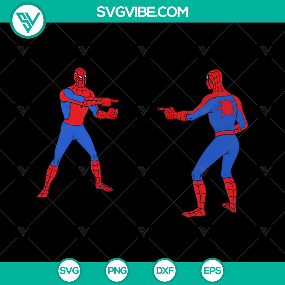 mockup-340843608.jpg Spider Man pointing graphic in SVG vector format for instant download. Great for superhero-themed designs.