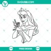Free Sleeping Beauty princess SVG cut file with enchanting design, perfect for crafting projects. Ideal for Disney fans and crafting enthusiasts.