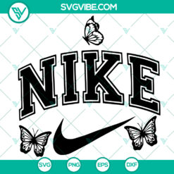 Logo Nike Butterfly Fashion SVG - Just Do It Nike SVG Download