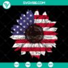 Sunflower American flag design SVG and PNG bundle for Cricut, instant download.