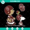 Peanuts Oklahoma Football SVG Bundle featuring Charlie Brown, Snoopy, and Woodstock for Sooners Football fans. Great gift, instant download.