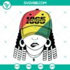 Juneteenth Girl SVG design for Cricut celebrating Black History with Freeish 1865 & Black Girl Magic theme. Great for crafting projects.