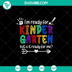 Kindergarten SVG Bundle - Back to School &amp; First Day of School Cut Files