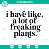 Plant-themed decal cut files for Cricut machine, Instant Download with multiple plant illustrations for crafting and decorating.