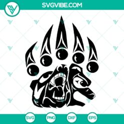 Bear Paw SVG Cut File - Bears Silhouette Design for Cricut