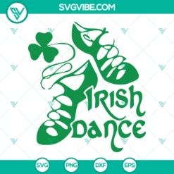 St Patricks Day Irish Dance Shoes SVG Cut Files for Instant Download - Festive green and gold shoe designs perfect for St. Patrick's Day crafting.