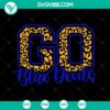 Blue Devils Football Mama SVG, ideal for iron-on transfer, featuring a cheerleader design. Perfect for sports-themed DIY projects.