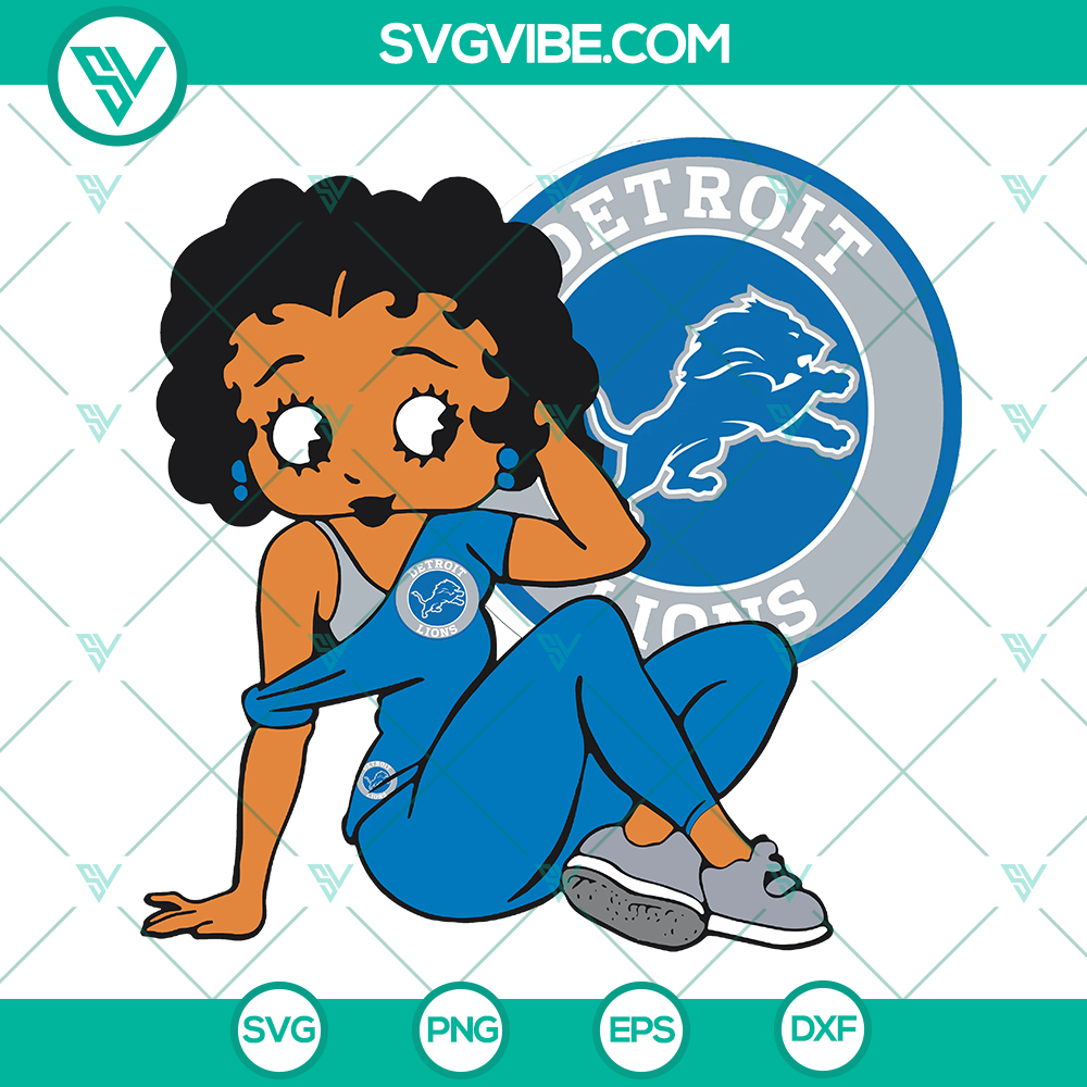 mockup-403365382.jpg Detroit Lions Betty Boop SVG logo and fan art, ideal for Lions football fans, SVG download.