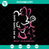 No One Fights Alone Breast Cancer Awareness Mickey & Minnie SVG design for instant download, support breast cancer awareness with Disney characters.