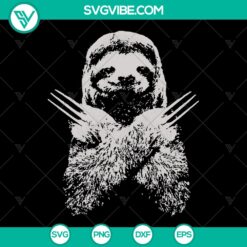 Brother Sister Wolverine Sloth Funny Costume SVG - Best Gift for Lazy Sloths Lovers